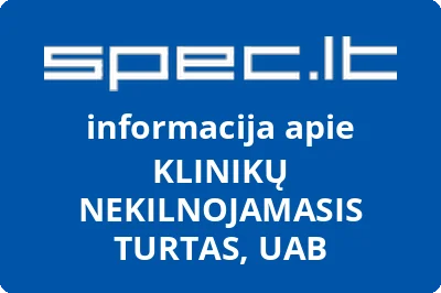 KLINIKŲ NEKILNOJAMASIS TURTAS, UAB