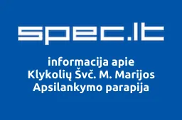 Klykolių Švč. M. Marijos Apsilankymo parapija | spec.lt