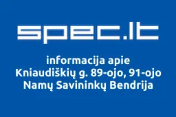 Kniaudiškių g. 89-ojo, 91-ojo Namų Savininkų Bendrija | spec.lt