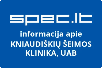 KNIAUDIŠKIŲ ŠEIMOS KLINIKA, UAB
