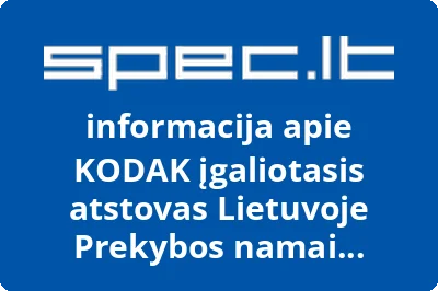 KODAK įgaliotasis atstovas Lietuvoje Prekybos namai D.W.K., UAB