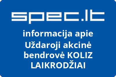KOLIZ LAIKRODŽIAI, UAB