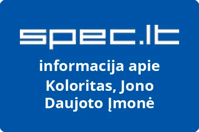 Koloritas, Jono Daujoto Įmonė