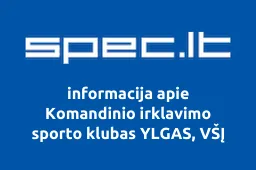 Komandinio irklavimo sporto klubas YLGAS, VŠĮ | spec.lt