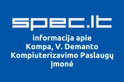 Kompa, V. Demanto Kompiuterizavimo Paslaugų Įmonė | spec.lt