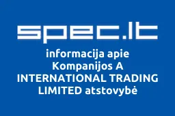 Kompanijos A INTERNATIONAL TRADING LIMITED atstovybė iliustracija