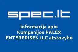 Kompanijos RALEX ENTERPRISES LLC atstovybė iliustracija