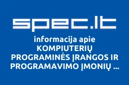 KOMPIUTERIŲ PROGRAMINĖS ĮRANGOS IR PROGRAMAVIMO ĮMONIŲ asociacija iliustracija