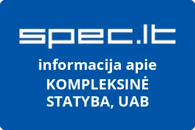 KOMPLEKSINĖ STATYBA, UAB