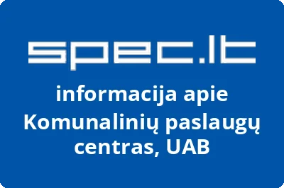 Komunalinių paslaugų centras, UAB