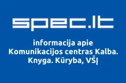 Komunikacijos centras Kalba. Knyga. Kūryba, VŠĮ | spec.lt
