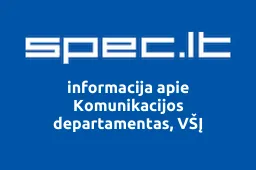 Komunikacijos departamentas, VŠĮ iliustracija