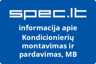 Kondicionierių montavimas ir pardavimas, MB