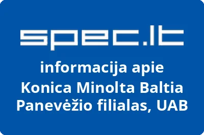Konica Minolta Baltia Panevėžio filialas, UAB