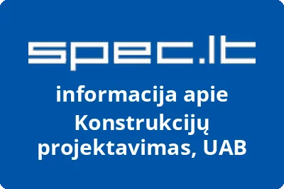 Konstrukcijų projektavimas, UAB