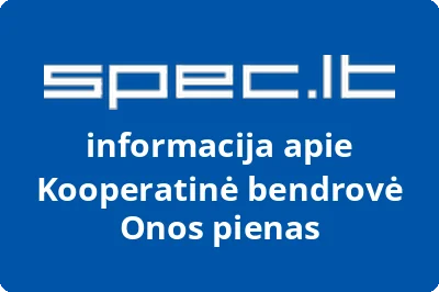 Onos pienas, KB