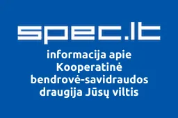 Kooperatinė bendrovė-savidraudos draugija Jūsų viltis | spec.lt