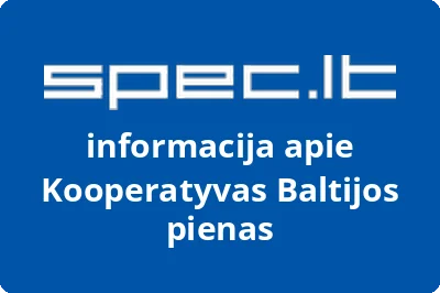 Kooperatyvas Baltijos pienas | spec.lt
