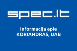 KORIANDRAS, UAB | spec.lt