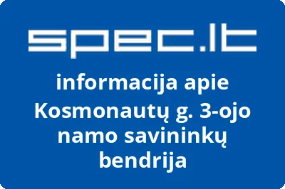 Kosmonautų g. 3ojo namo savininkų bendrija