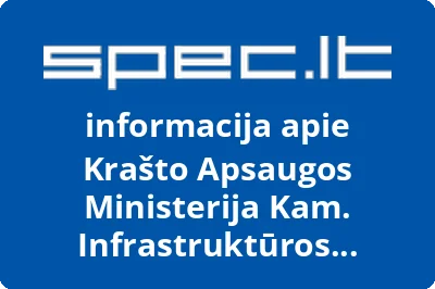 Krašto Apsaugos Ministerija Kam. Infrastruktūros Plėtros Departamentas Prie Krašto Apsaugos Ministerijos