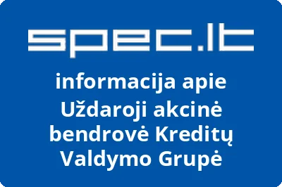 Kreditų Valdymo Grupė, UAB
