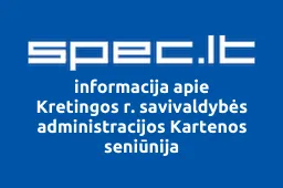 Kretingos r. savivaldybės administracijos Kartenos seniūnija | spec.lt