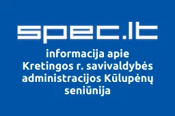Kretingos r. savivaldybės administracijos Kūlupėnų seniūnija | spec.lt