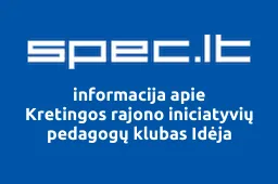 Kretingos rajono iniciatyvių pedagogų klubas Idėja iliustracija