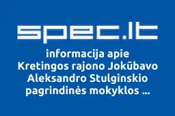 Kretingos rajono Jokūbavo Aleksandro Stulginskio pagrindinės mokyklos paramos fondas iliustracija