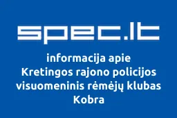 Kretingos rajono policijos visuomeninis rėmėjų klubas Kobra