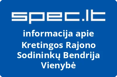 Kretingos Rajono Sodininkų Bendrija Vienybė