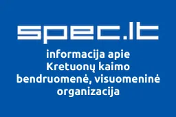 Kretuonų kaimo bendruomenė, visuomeninė organizacija | spec.lt