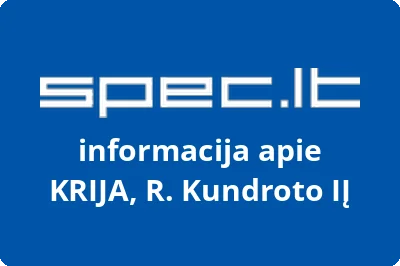 KRIJA, R. Kundroto, IĮ