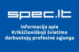 Krikščioniškoji švietimo darbuotojų profesinė sąjunga | spec.lt