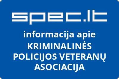 LIETUVOS KRIMINALINĖS POLICIJOS VETERANŲ ASOCIACIJA