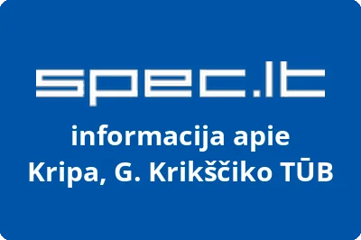 Kripa, G. Krikščiko, TŪB
