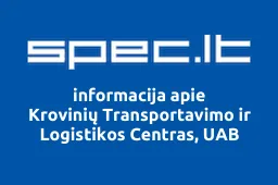 Krovinių Transportavimo ir Logistikos Centras, UAB | spec.lt