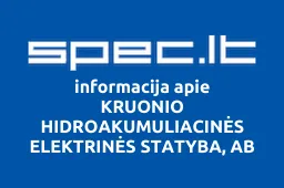 KRUONIO HIDROAKUMULIACINĖS ELEKTRINĖS STATYBA, AB iliustracija