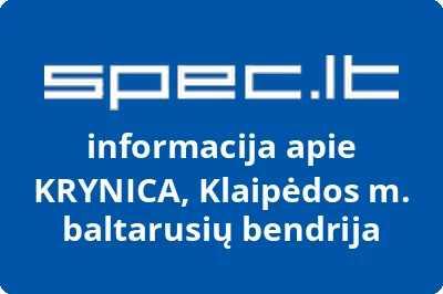 Klaipėdos miesto baltarusių bendrija KRYNICA