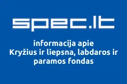 Kryžius ir liepsna, labdaros ir paramos fondas | spec.lt