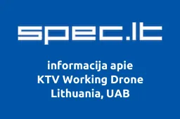 KTV Working Drone Lithuania, UAB | spec.lt