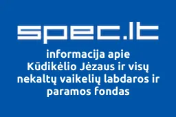 Kūdikėlio Jėzaus ir visų nekaltų vaikelių labdaros ir paramos fondas iliustracija