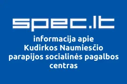 Kudirkos Naumiesčio parapijos socialinės pagalbos centras | spec.lt