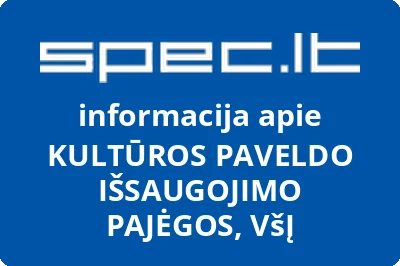 KULTŪROS PAVELDO IŠSAUGOJIMO PAJĖGOS, VŠĮ