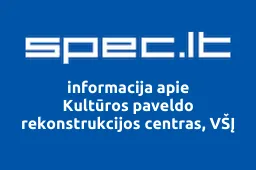 Kultūros paveldo rekonstrukcijos centras, VŠĮ | spec.lt