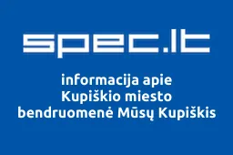 Kupiškio miesto bendruomenė Mūsų Kupiškis iliustracija