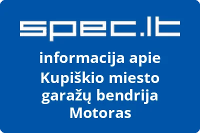 Kupiškio miesto garažų bendrija Motoras