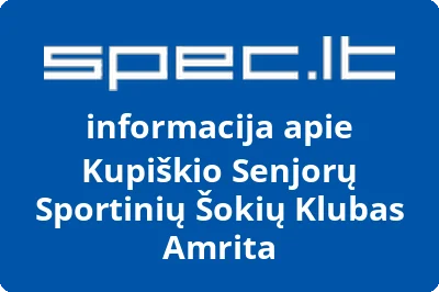Kupiškio senjorų sportinių šokių klubas AMRITA