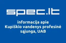 Kupiškio vandenys profesinė sąjunga, UAB | spec.lt